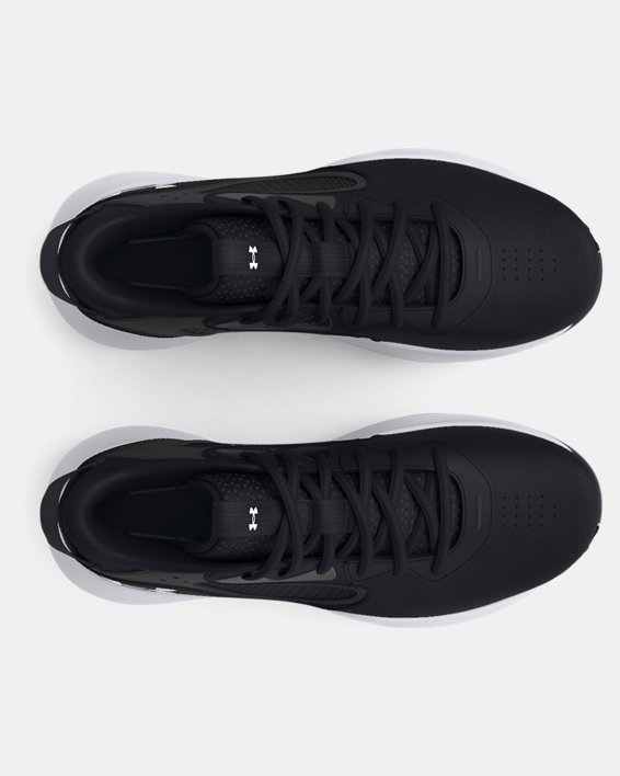 Unisex UA Lockdown 6 Basketball Shoes, Black, pdpMainDesktop image number 2